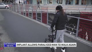 Spinal Implant Helps Paralyzed Man Walk Again