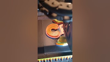 Creality K1 Multicolor Logo 3D Print Using My Visual Printing Layer Number Indicator Gauge Tool