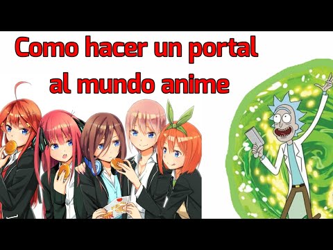 Como hacer un portal al mundo Anime// Video Tutorial