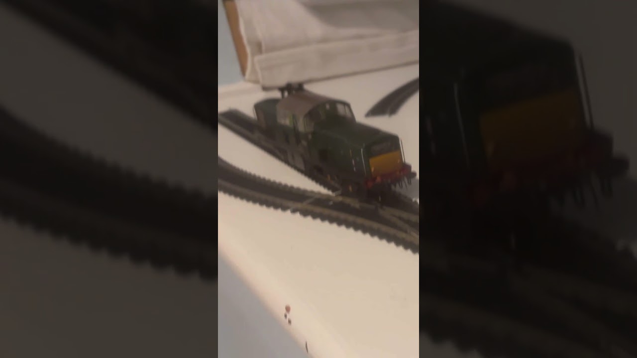 ￼ 00 scale locomotives on model train track