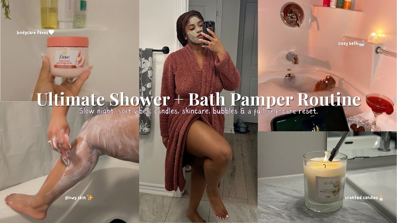 Nighttime Shower + Pamper Routine! 🛁 🫧 | Cozy Self-Care Vibes, Relaxing ...