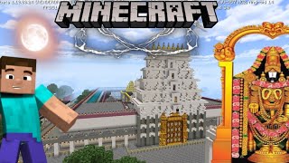 Tirupati balaji temple in Minecraft 🛕#minecraft #temple #gaming screenshot 1