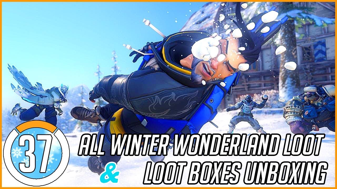 ALL WINTER WONDERLAND LOOT & Unboxing Loot Boxes in Overwatch! #37