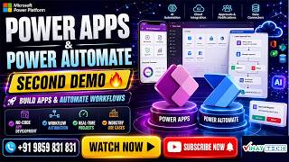 Power Apps and Power Automate Training in Ameerpet | Second Demo | VInay Tech
