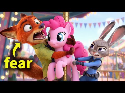 😂 Nick Wilde is Afraid of Roller Coaster? 🦊🐰 | ZOOTOPIA