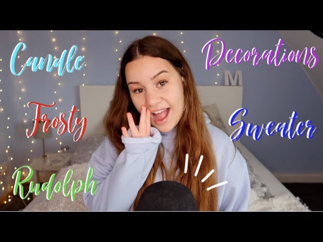 [ASMR] Christmas TRIGGER WORDS ❄️ | ASMR Marlife