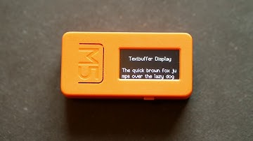 M5StickC Textbuffer Scrolling Display