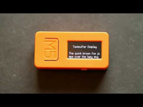 M5StickC Textbuffer Scrolling Display