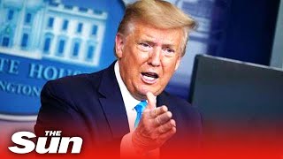 'Keep your voice down' Trump slams down press, telling a reporter to relax at COVID-19 briefing