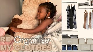 RE-ORGANISE MY CLOTHES WITH ME || How To || M For Maya