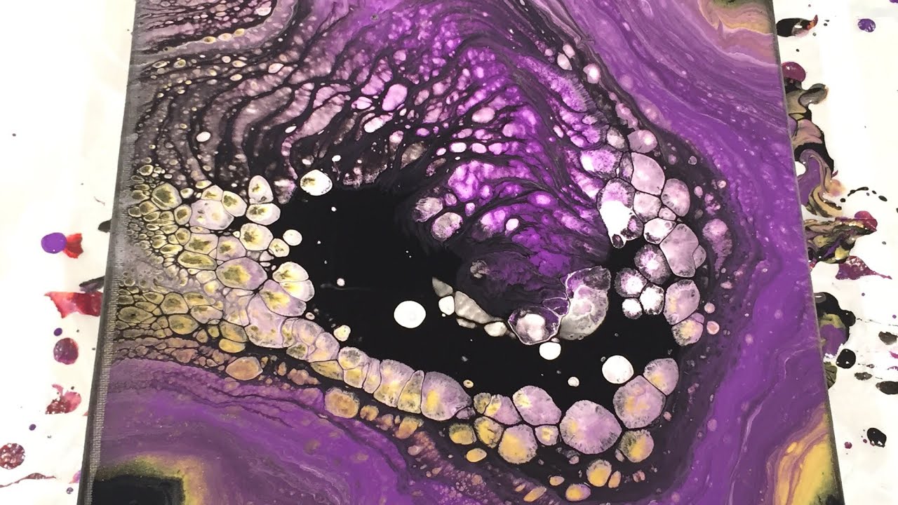 (106) Acrylic Straight Pour - No Silicone - Go Ravens! - YouTube