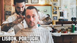 💈 Classic Haircut Experience at Figaro's Barbershop | Lisbon Portugal