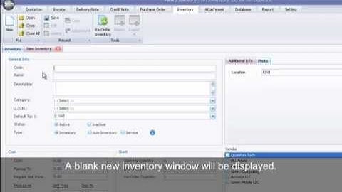 Working with Inventory Module in Xin Inventory Software