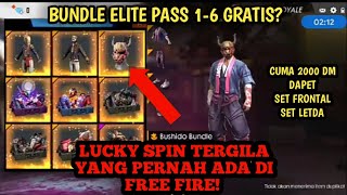 Bundle elite pass season 1-6 gratis?? Lucky spin tergila yang pernah ada di free fire! screenshot 2