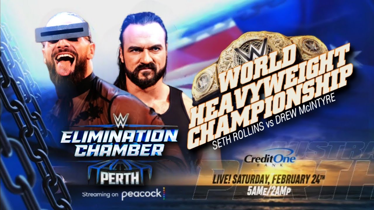 COMO HACER UN MATCH CARD DE WWE ELIMINATION CHAMBER 2024 | WWE ...
