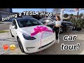 Buying a Tesla at 16 🚗 | Car Tour & Vlog