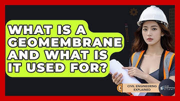 What Is A Geomembrane And What Is It Used For? - Civil Engineering Explained