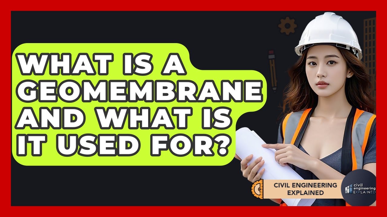 What Is A Geomembrane And What Is It Used For? - Civil Engineering Explained