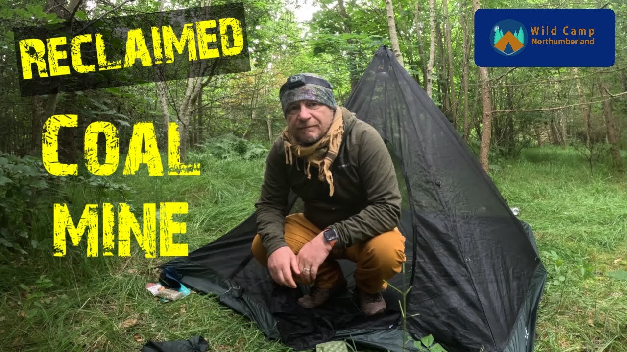ДИКИЙ КЕМПИНГ на старой угольной шахте | Пирамидальная палатка DD 