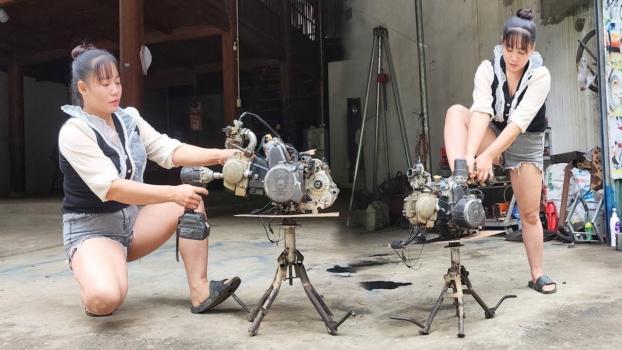 Restoring a YAMAHA 150CC Machine Abandoned for Many Years in the Forest