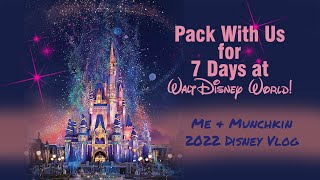 Pack with us for Disney World!  November/December trip Part 2