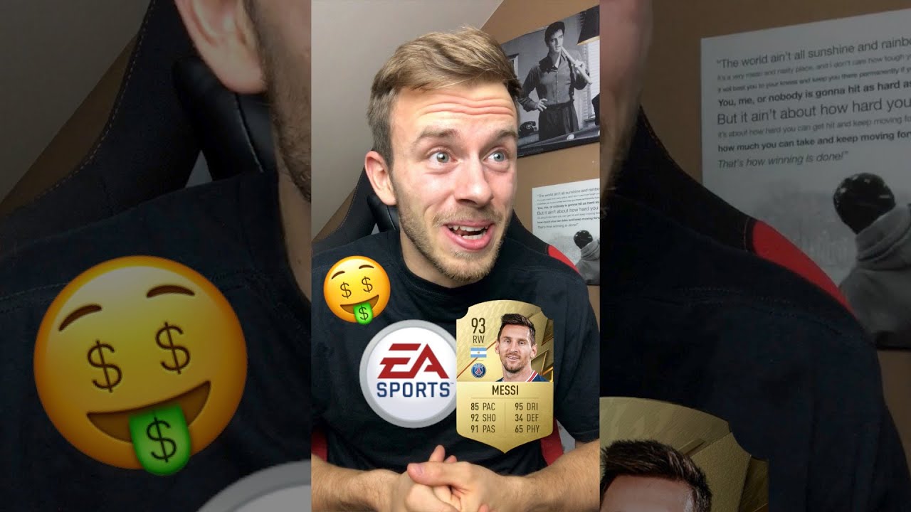 EA Sports wenn Messi und di Maria in FIFA 22 die gleiche Position haben… 😂🤑 | #shorts