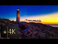 Sea Sunset and Ocean Sounds for Sleep at Chersonese Lighthouse. Sevastopol. Crimea | 4k ASMR