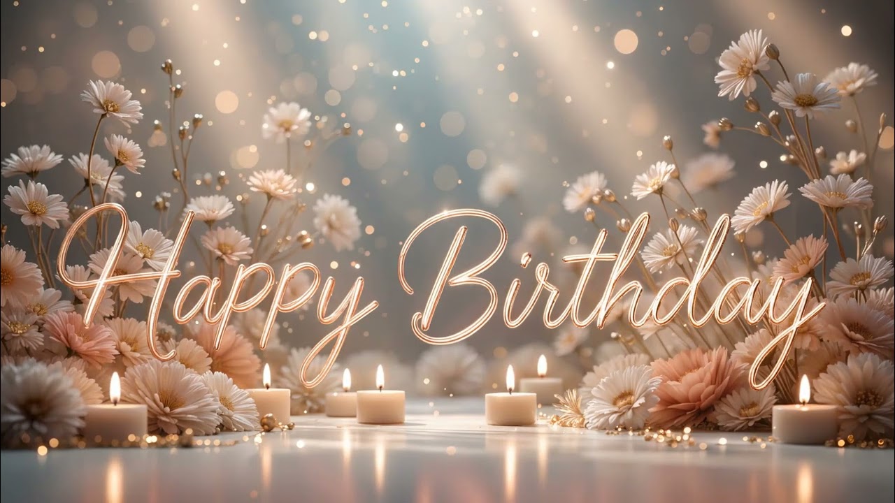 Happy Birthday Instrumental – Elegant Piano Harp Version (Calm & Soothing)