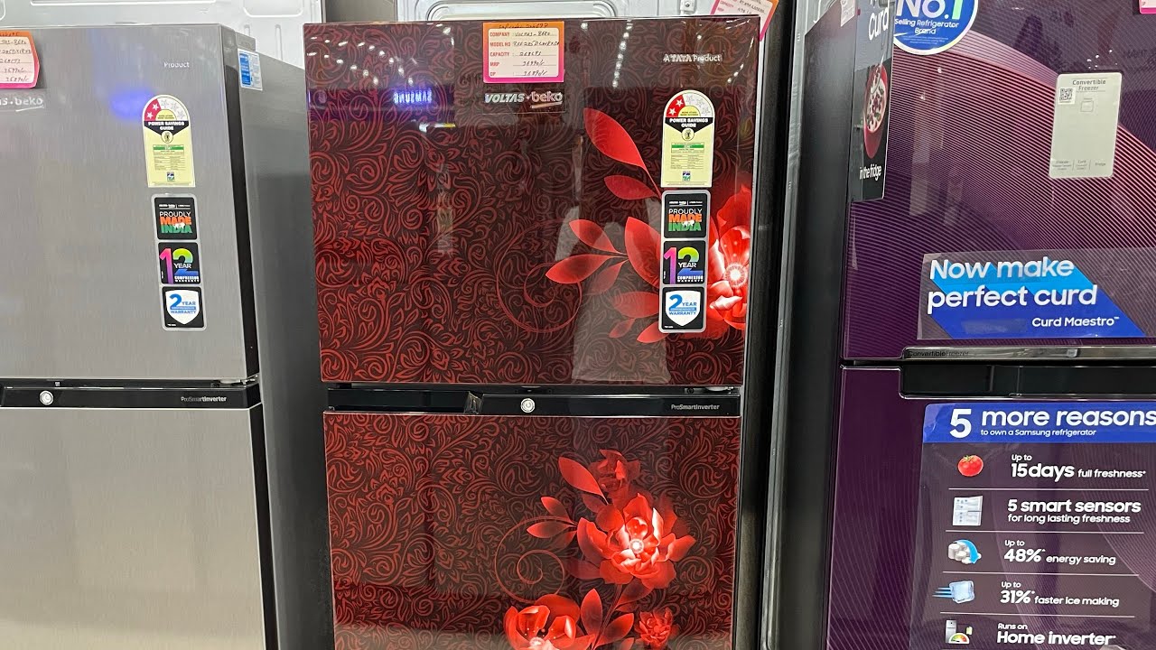Volts 268 L double door fridge/ best refrigerator 2022 YouTube