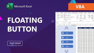 Membuat Floating Button Menu di Sheet Excel (Tombol Selalu Terlihat)