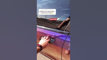 What If My Keycard Gets Locked In My Tesla 🤔😰 #shorts #tesla #modelsplaid #teslakeys