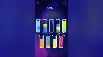 Water Sort  #level11  #level #shorts #gaming #gameplay #androidgames #braingames  #art #animation