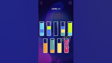 Water Sort  #level11  #level #shorts #gaming #gameplay #androidgames #braingames  #art #animation