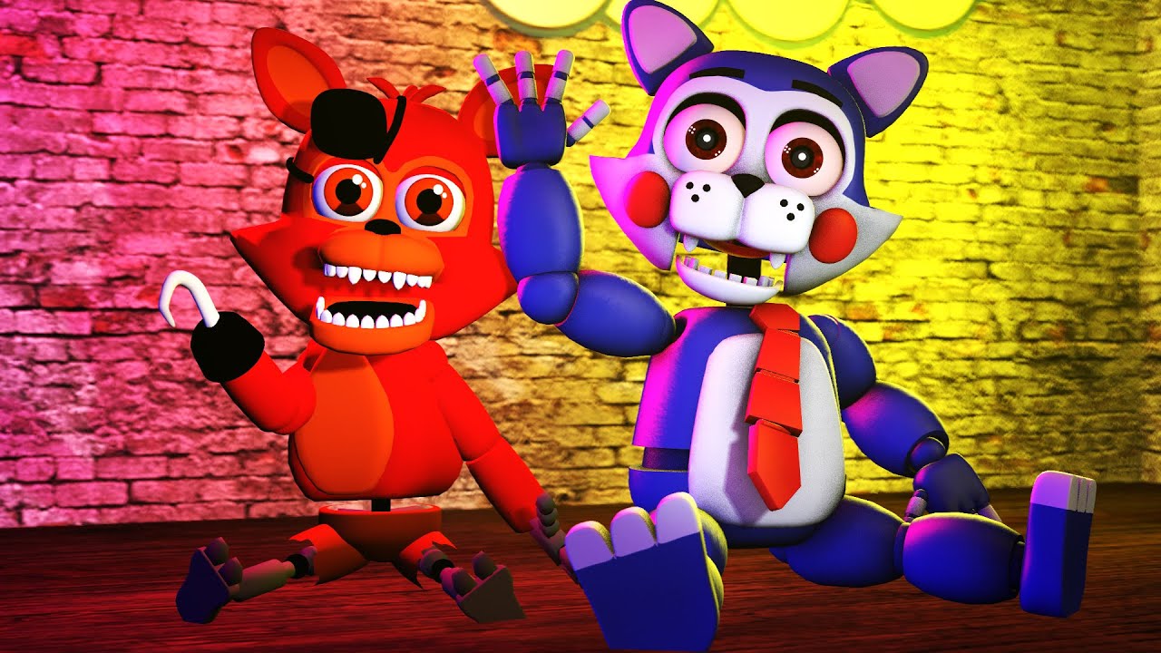  FNAF  World SFM Cute Adventure Candy Meets Candy the Cat 