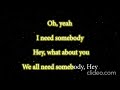 Bryan Adams Somebody Instrumental Lyrics Video