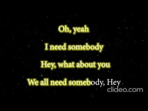 Bryan Adams Somebody instrumental lyrics video