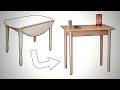 Old Dining Table TRANSFORMED into Modern Side Table