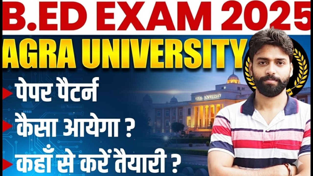 agra university B.Ed. syllabus 2025