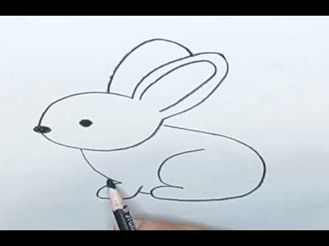 How to draw a bunny!!pencil drawing!!@APDRAWING  Как нарисовать кролика