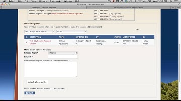 Website Service Request