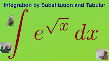 Integral of e^(sqrt(x)) Calculus II Integral with Substitution and Tabular