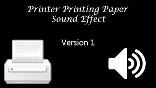 Printer Printing Sound Effect 2