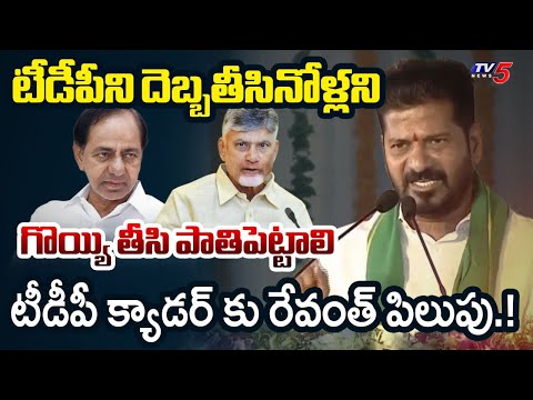 గొయ్యి తీసి పాతిపెట్టాలి.. | CM Revanth Reddy KEY Comments on TDP | CM Chandrababu | KCR | TV5 News - TV5NEWS