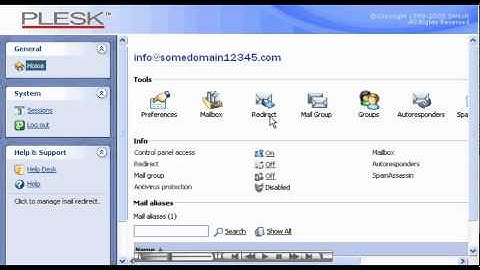 Plesk75w_mu_Creating a mail forward (redirect) in Plesk