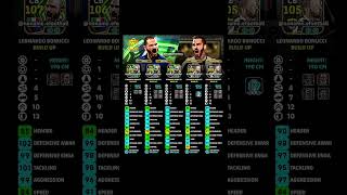 BONUCCI 107 🆚 105 BIGTIME FULL COMPARISON 🧱🔥 BEST CUSTOM TRAINING GUIDE #efootballmobile #bonucci
