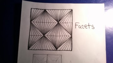 Zentangle Pattern "Facets"