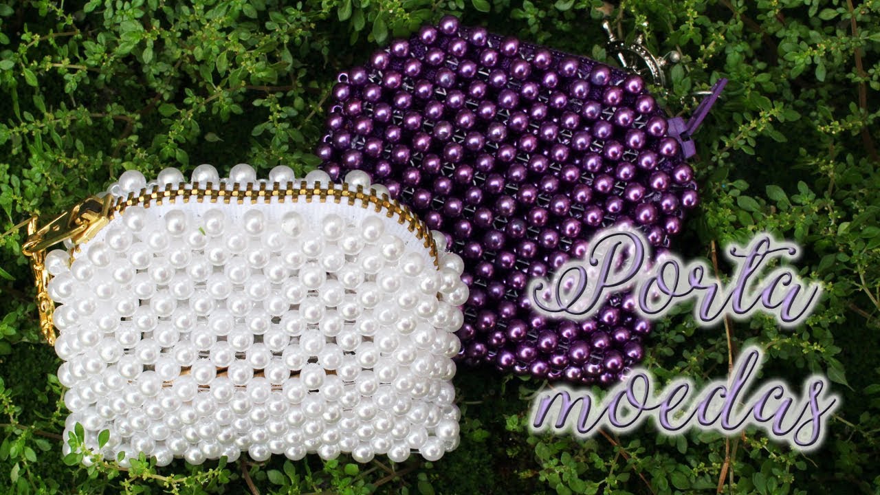 Artesanato passo a passo: Porta moedas de pérolas