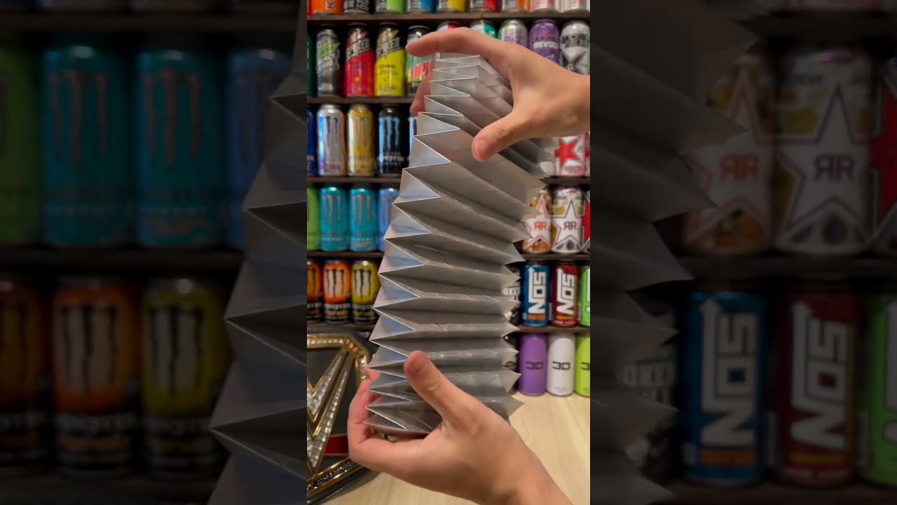 Origami; Illusion - Single line(Silver) #shorts