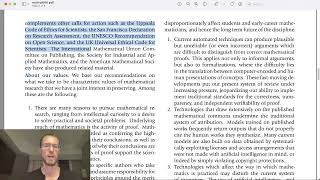 LetsRead The Leiden Declaration on AI and Mathematics