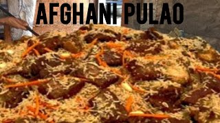 Afghani  Pulao live making|food street|village food secrets @BaBaFoodRRC